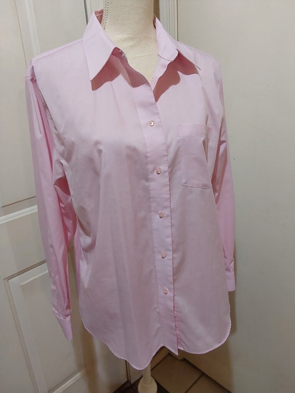 🌺 NEW Foxcroft Pink Classic Perma-Press Suit Blouse